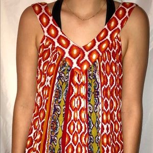 Boho v front and back dress